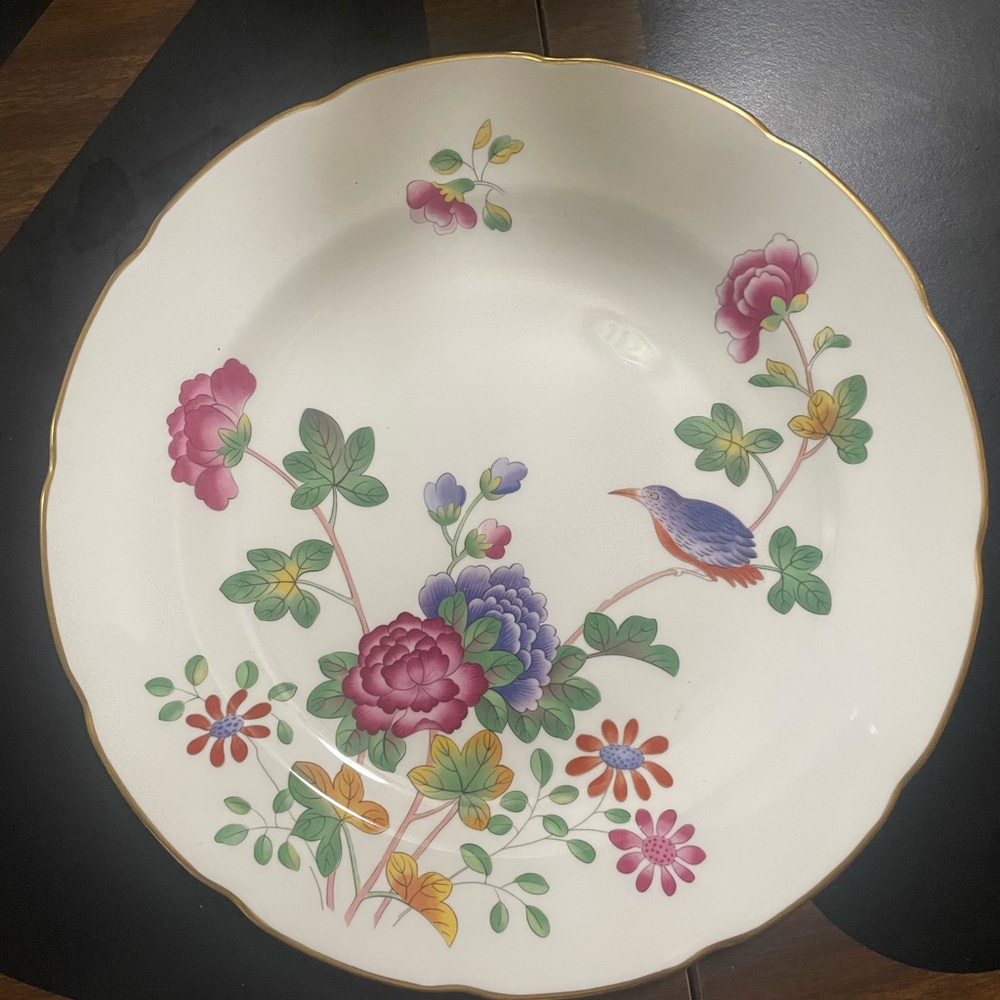 Wedgwood Cuckoo Williamsburg Commemorative Bone China Floral Bird Porcelain 8